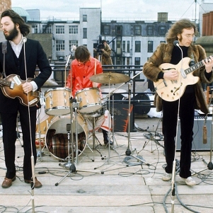 The Beatles have released two of the songs they played at their January rooftop concert