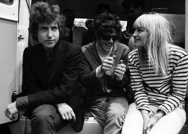 Photo: Dylan, Donovan and Mary Travers at the Newport Folk Festival
