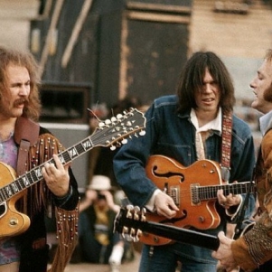 Watch Neil Young perform 'Down By The River' with Crosby, Stills, Nash & Young last weekend