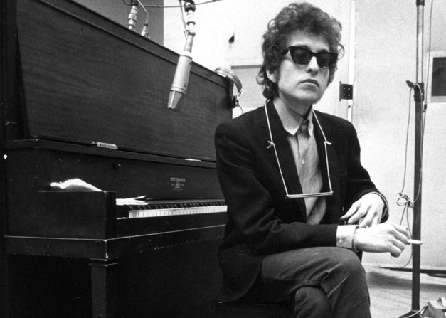Bob Dylan, Recording Session. New York City, 1965.