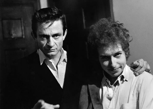 Watch: Bob Dylan and Johnny Cash duet on Hank Williams song backstage in Cardiff